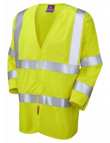 Leo Anti-Static Waistcoat – 3/4 Sleeve - Yellow S18 High Visibility